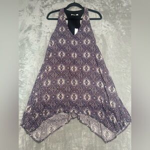 Three Eighty Two Asymmetrical Sleeveless Dress Boho Women’s XS